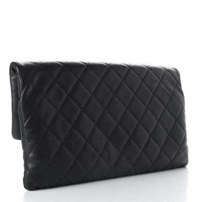 Chanel Caviar Quilted CC Beauty Clutch Black 3 of 8
