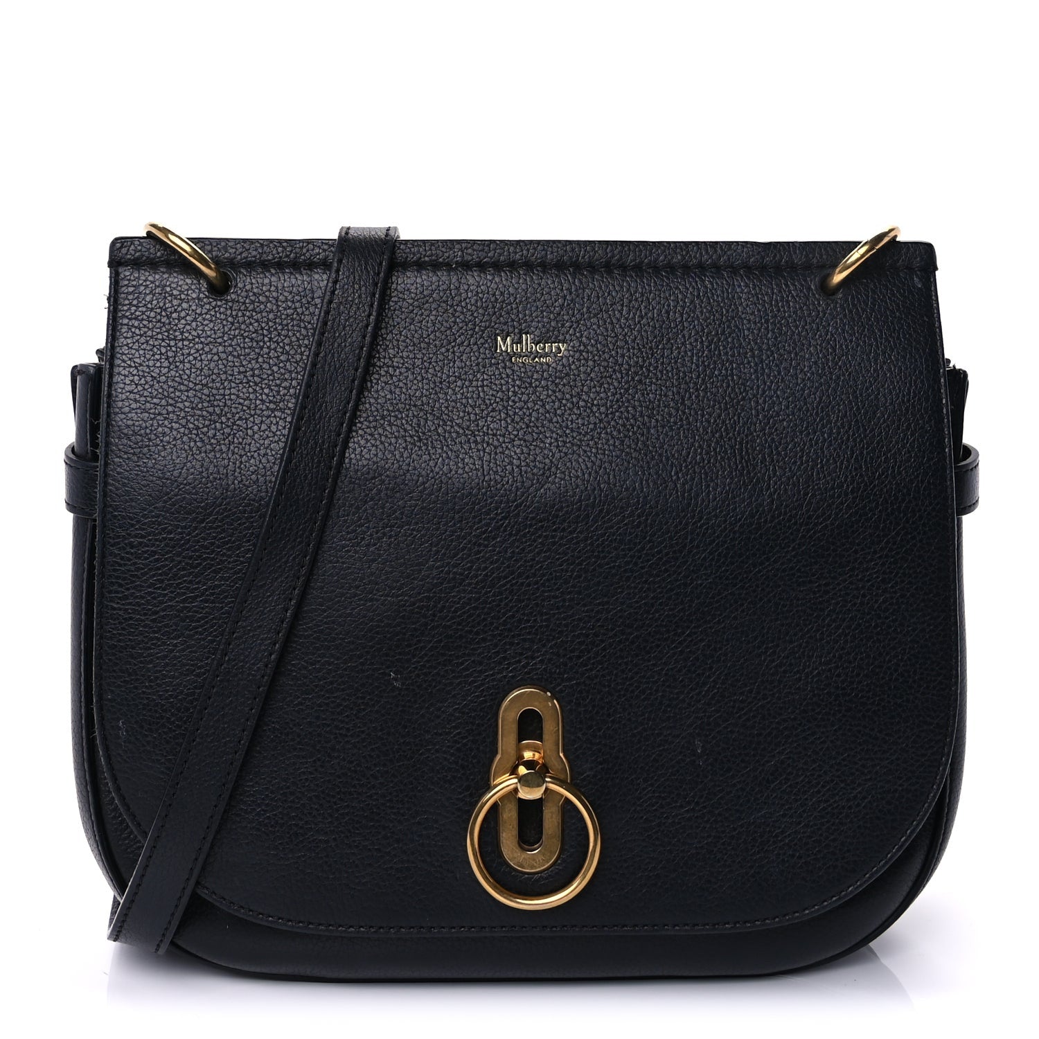 Mulberry Small Classic Grain Calfskin Small Amberley Satchel  Black 1 of 7