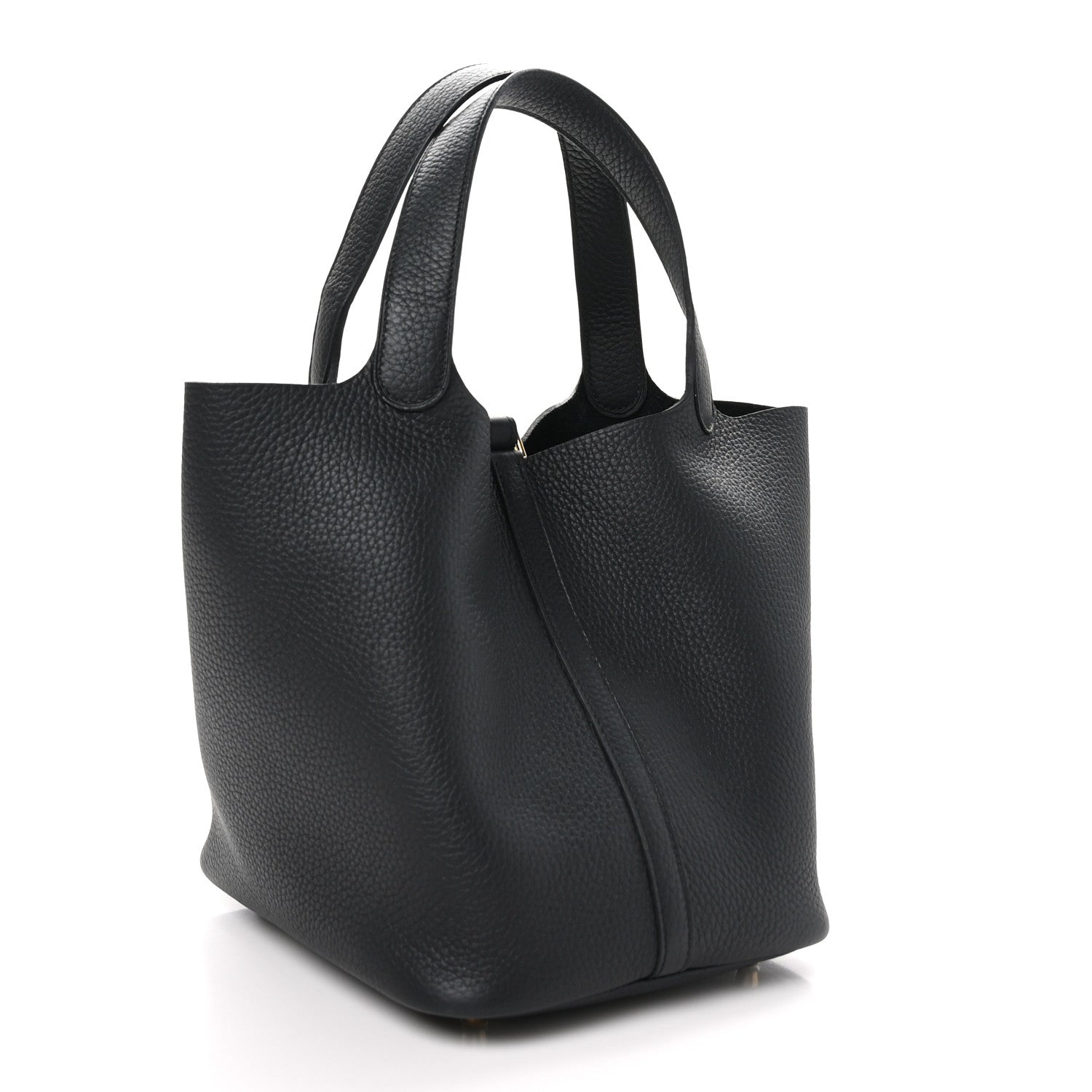 Hermes Taurillon Clemence Picotin Lock 22 MM Black 3 of 13