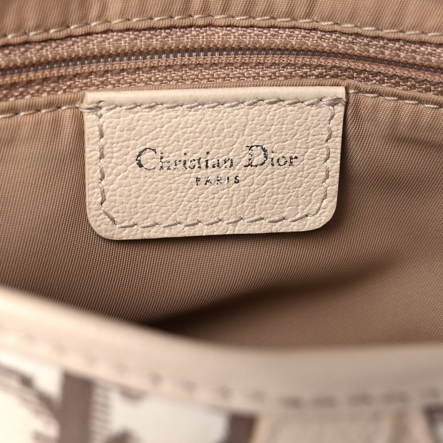 Monogram Vintage Flowers Saddle Bag  Beige