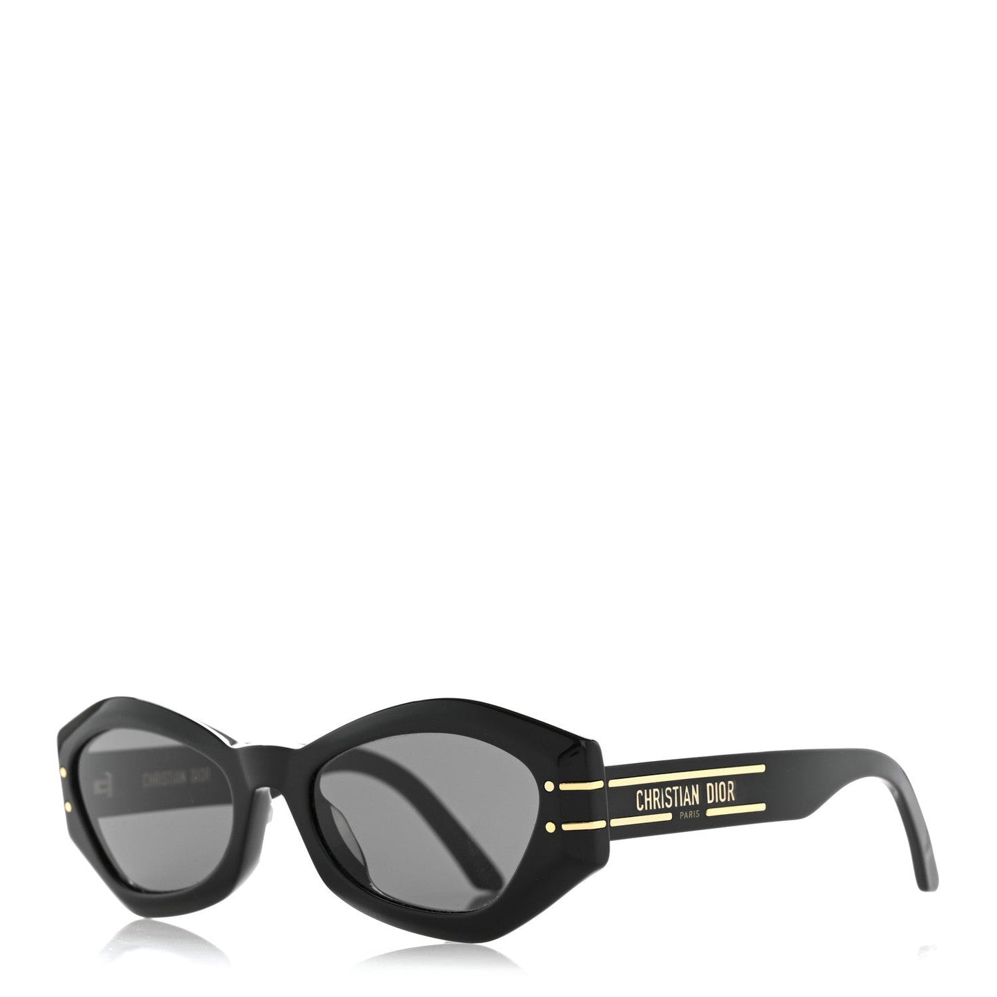 Acetate DiorSignature B1U Butterfly Sunglasses Black