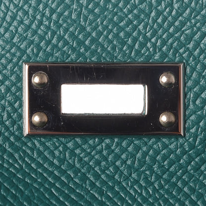 Hermes Epsom Kelly Pochette Clutch Malachite 12 of 24