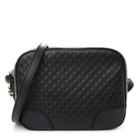 Microguccissima Mini Bree Messenger Bag Black