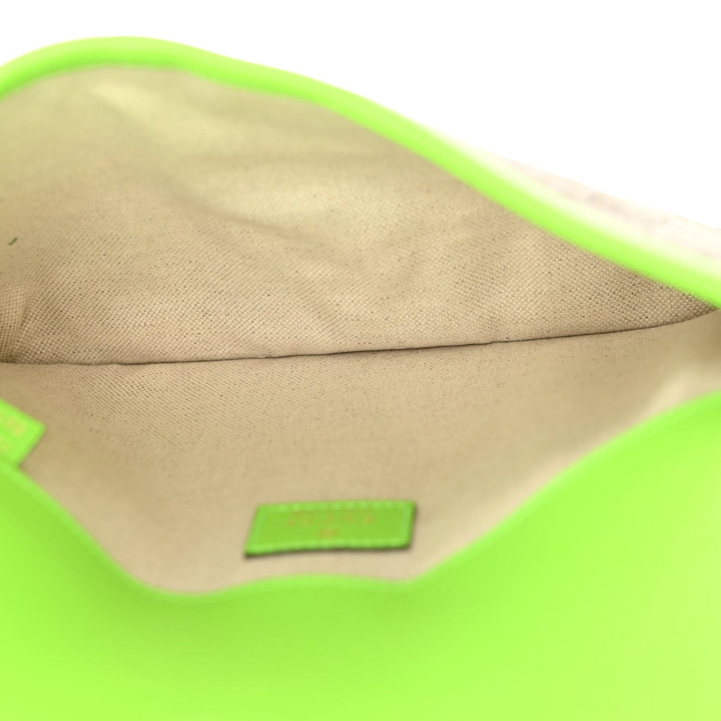 GG Supreme Monogram Web Small Ophidia Belt Bag Beige Ebony Electric Green