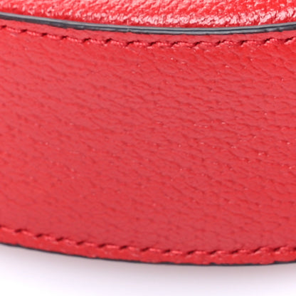 Gucci Textured Dollar Calfskin Retro Interlocking G Fruttini Strawberry Mini Bag Lobster Red Black New Acero 8 of 11