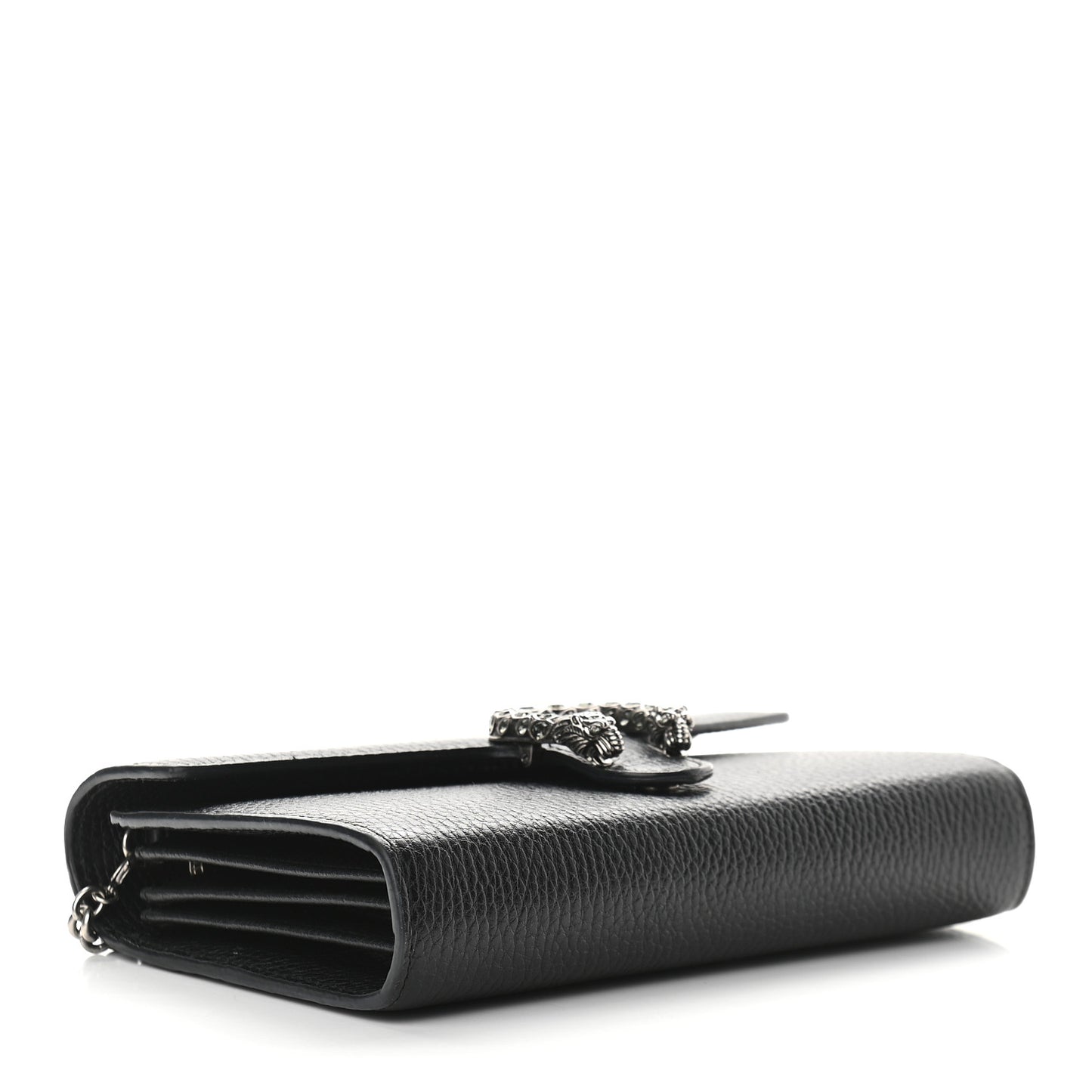 Calfskin Mini Dionysus Chain Wallet Black