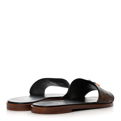 Louis Vuitton Monogram Lock It Flat Mules 40 Brown 4 of 12