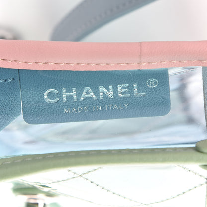 Chanel Lambskin PVC Quilted Mini Coco Splash Flap Blue Green 7 of 10