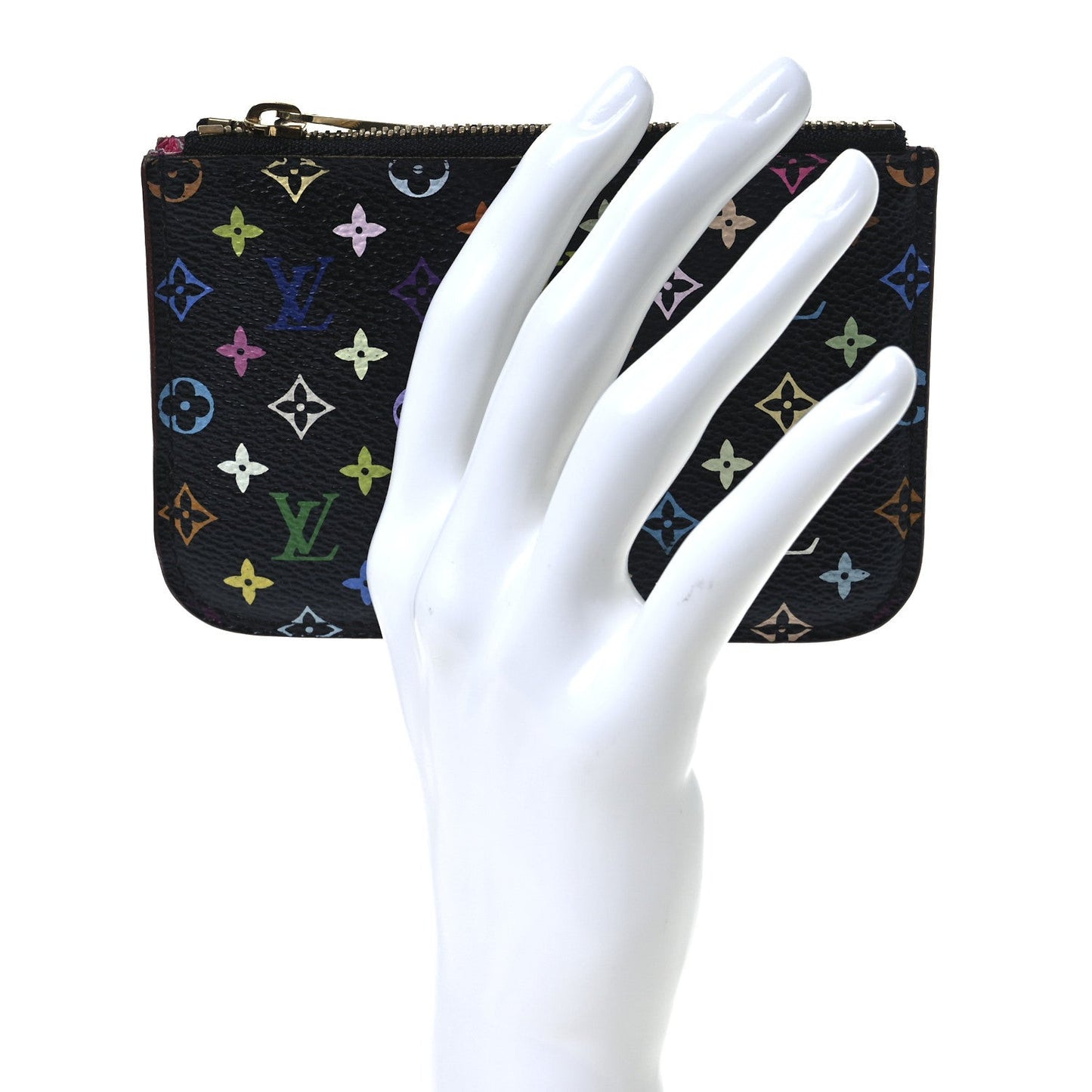 Monogram Multicolor Key Pouch Black Grenade