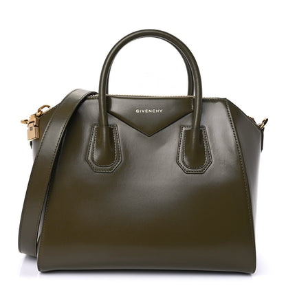 Givenchy Shiny Lord Calfskin Small Antigona Dark Khaki 1 of 8