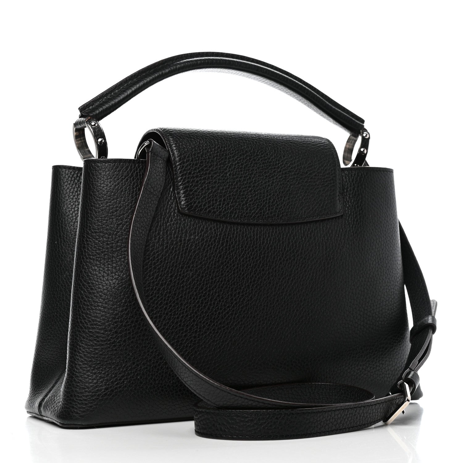 Louis Vuitton Taurillon Capucines PM Black 2 of 4