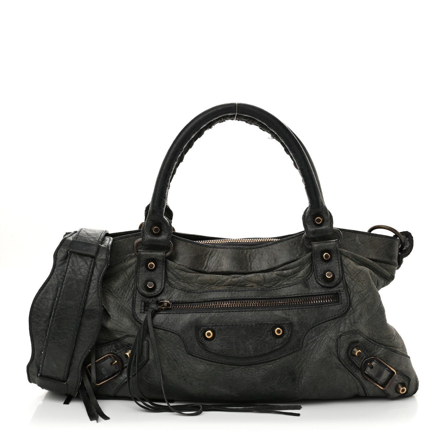 Balenciaga Agneau Classic Hardware First Anthracite 1 of 7