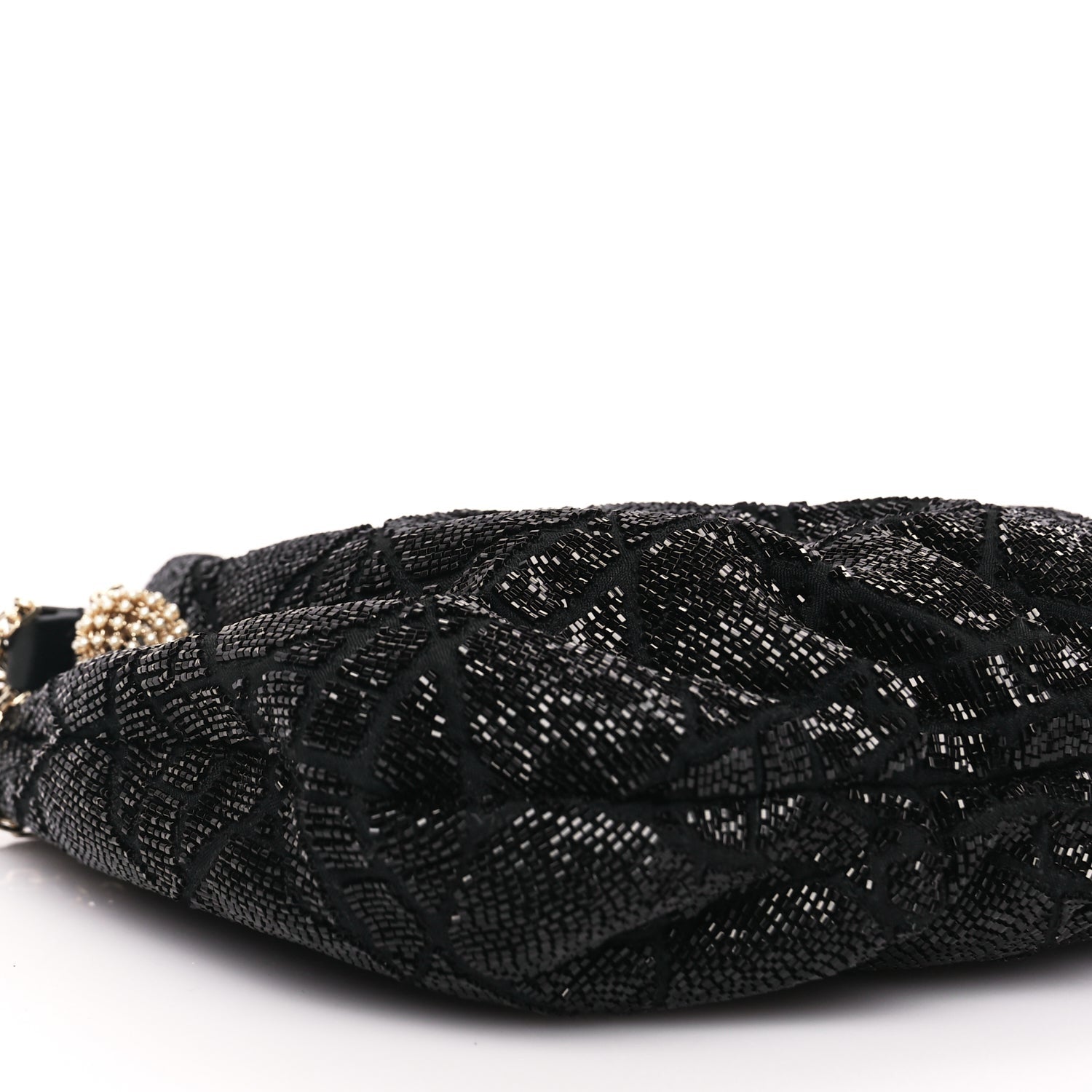 Christian Dior Embroidered Beaded Dream Bucket Bag  Black 8 of 9