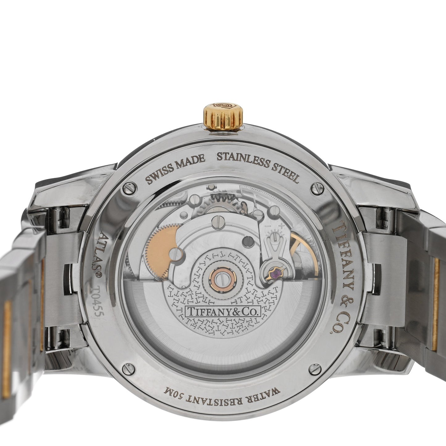 Stainless Steel 18K Yellow Gold 37mm Atlas 3-Hand Automatic Watch