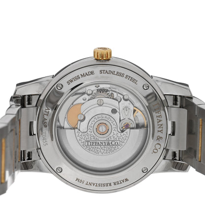 Tiffany Stainless Steel 18K Yellow Gold 37mm Atlas 3-Hand Automatic Watch 4 of 4