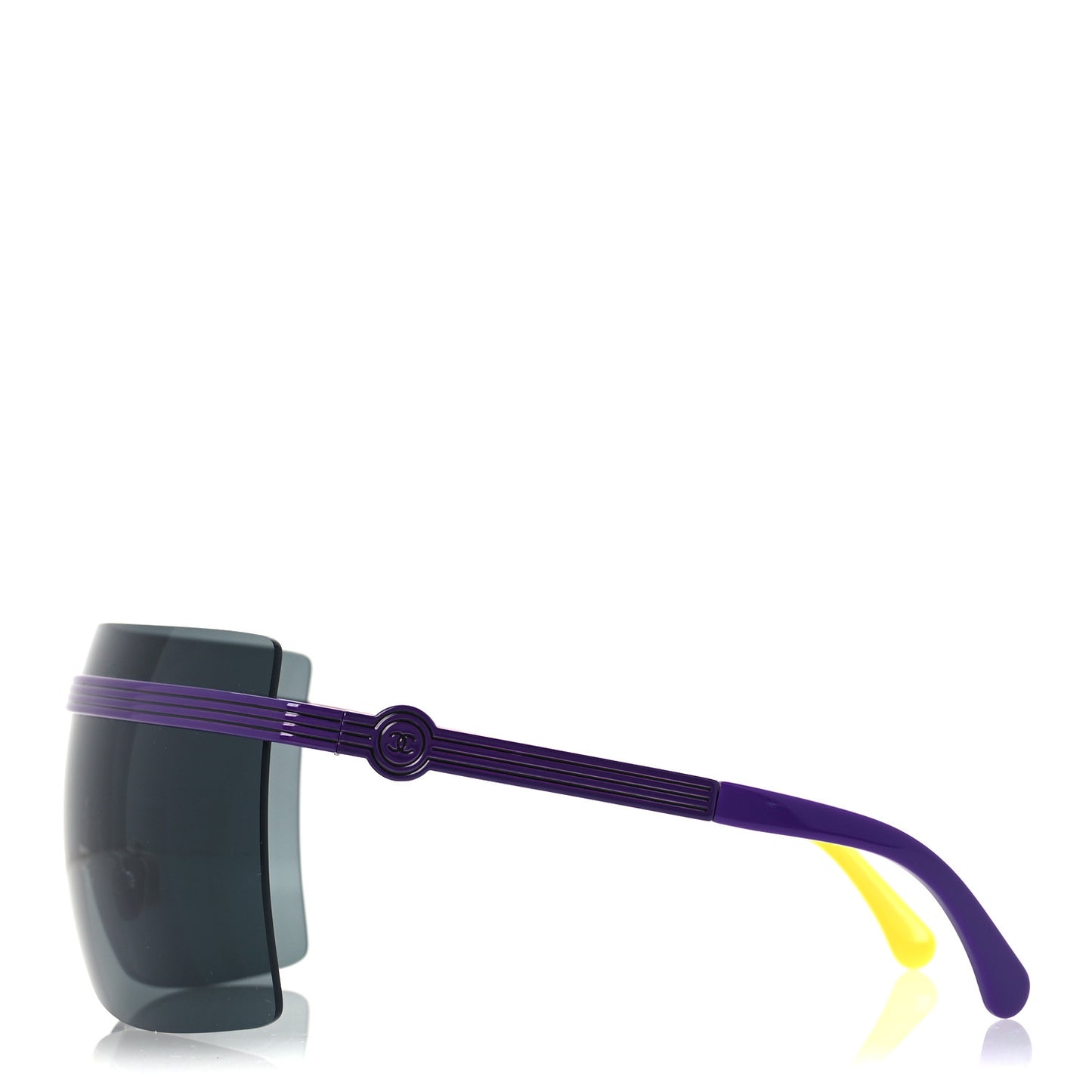 Metal Graphic Lines Shield Sunglasses 71586 Purple Pink