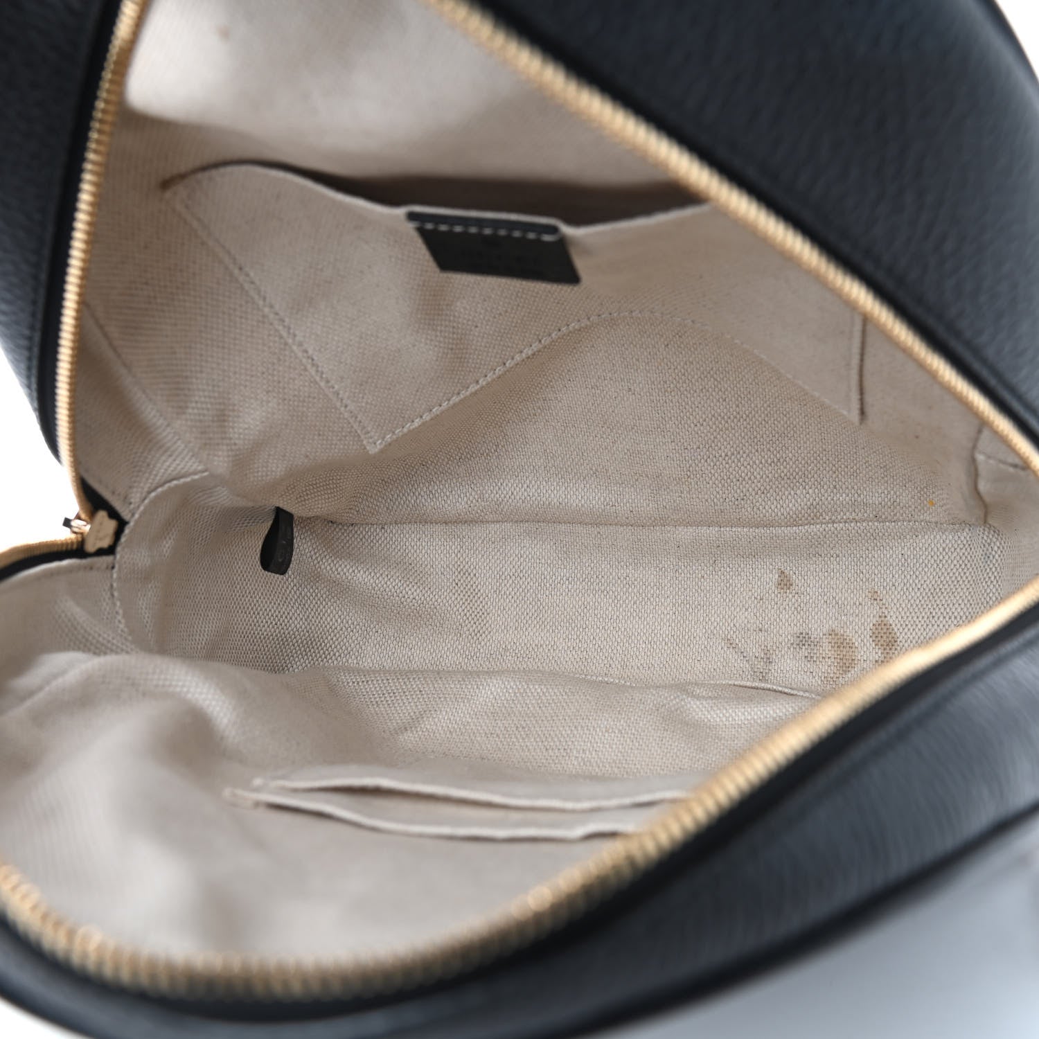 Gucci Pebbled Calfskin Soho Chain Backpack Black 5 of 10