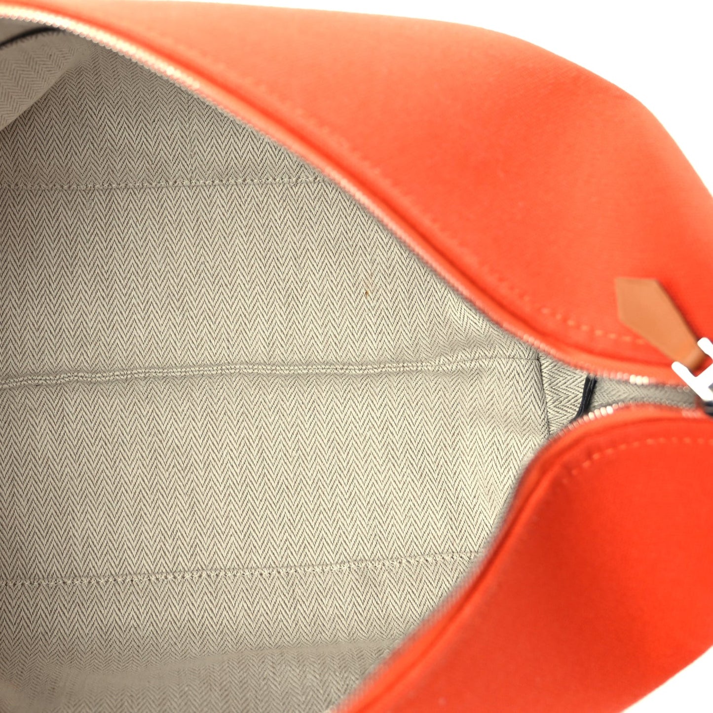 Canvas Large Bride-A-Brac Pouch Orange Feu Burgundy
