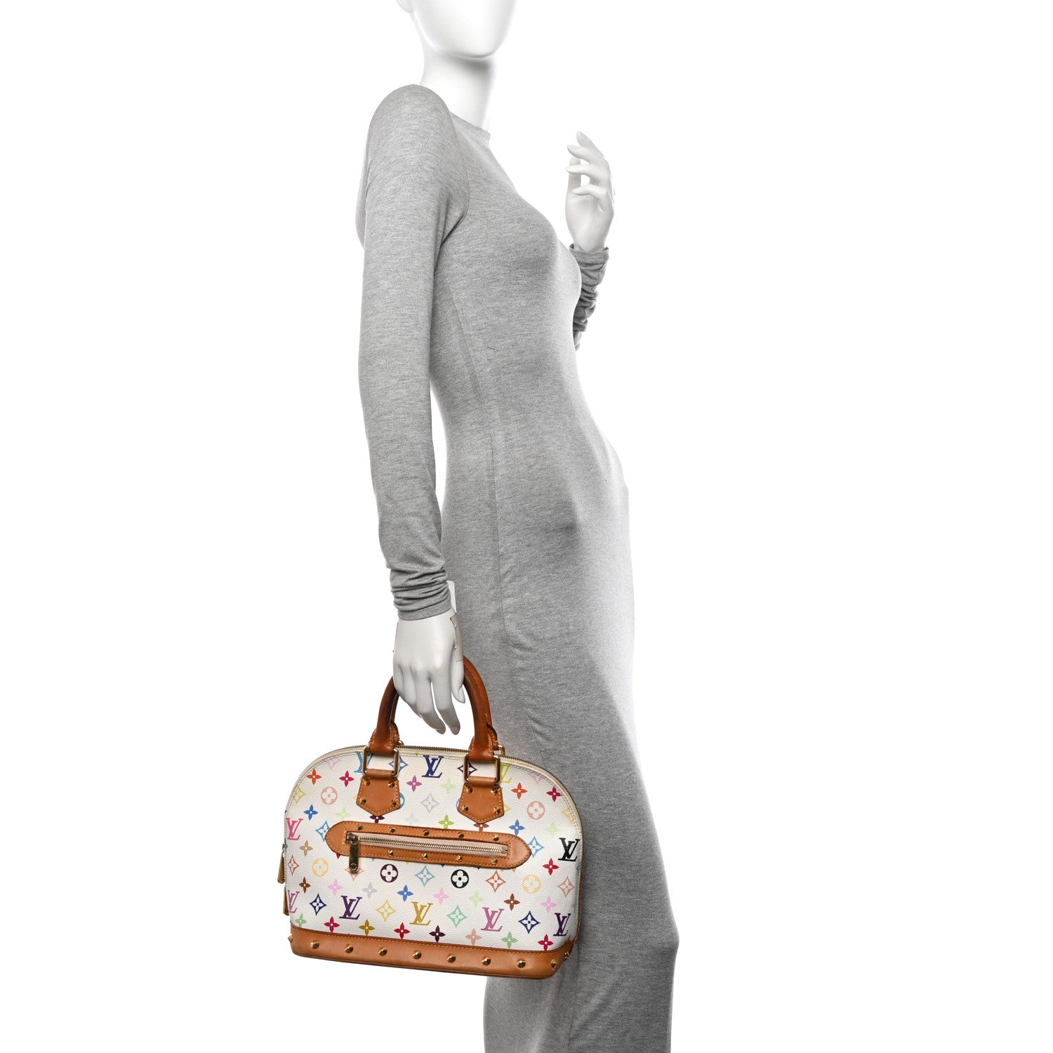 Louis Vuitton Monogram Multicolor Alma White 2 of 13