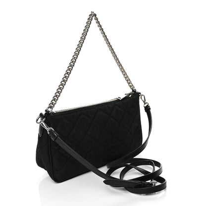 Prada Nylon Tessuto Impuntu Quilted Crossbody Bag Black 2 of 9