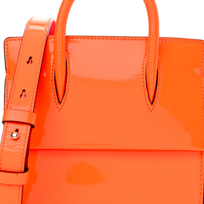 Christian Louboutin Patent Paloma Mini Empire Tote Orange 7 of 10