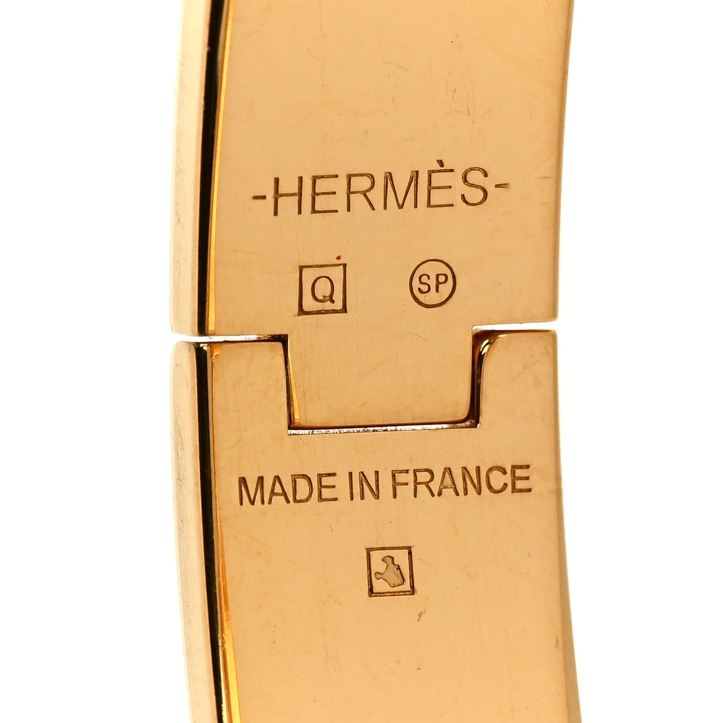 Enamel Narrow Clic Clac H Bracelet PM Black