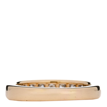 Tiffany 18K Yellow Gold 3mm Half Circle Channel-Set Band Ring 43 2.75 3 of 5