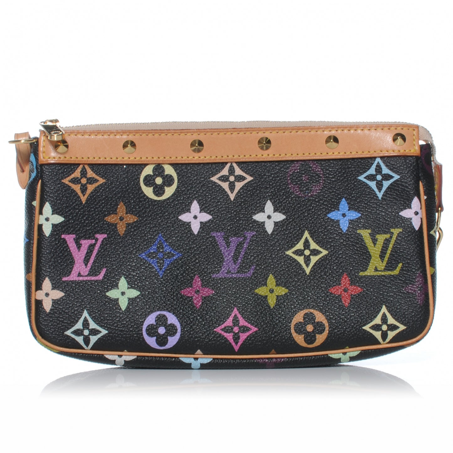 Monogram Multicolor Pochette Accessories Black