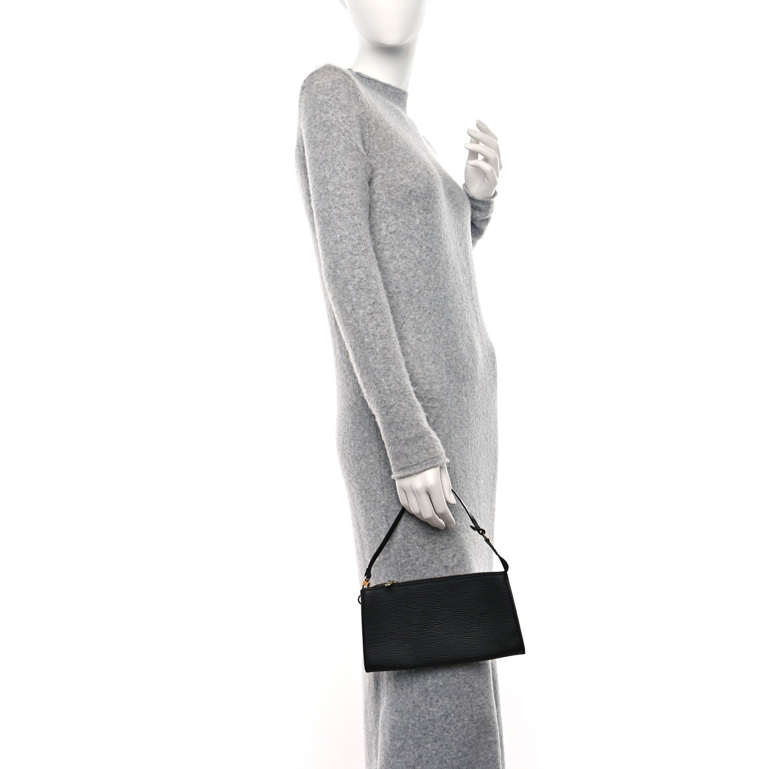 Louis Vuitton Epi Pochette Accessories 24 Black 2 of 9