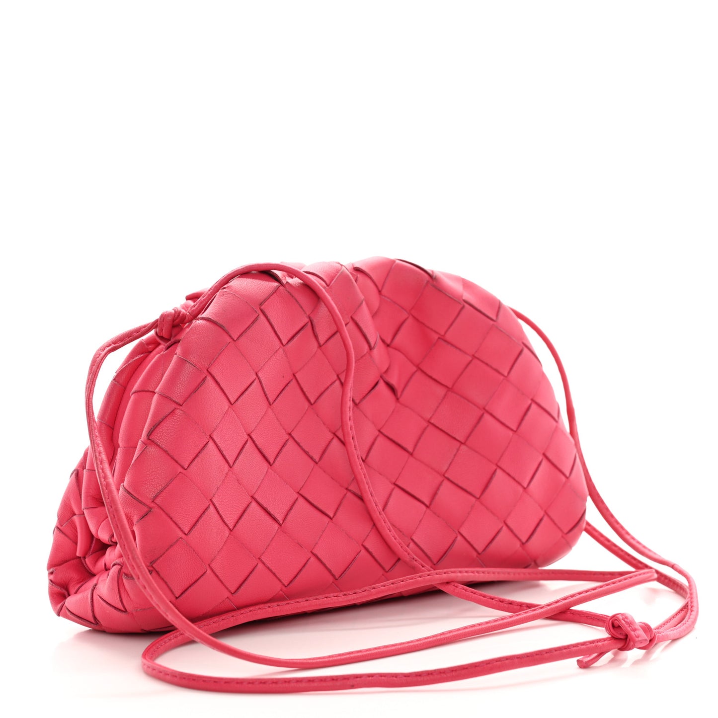 Nappa Intrecciato The Mini Pouch Rosa Shock