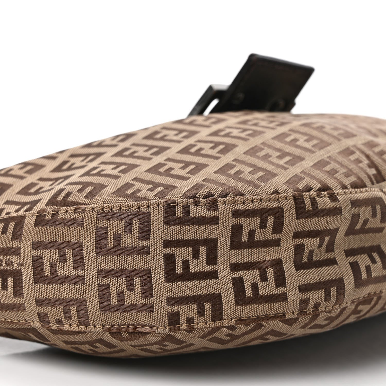 Fendi Zucchino Half Moon Baguette Brown 7 of 8