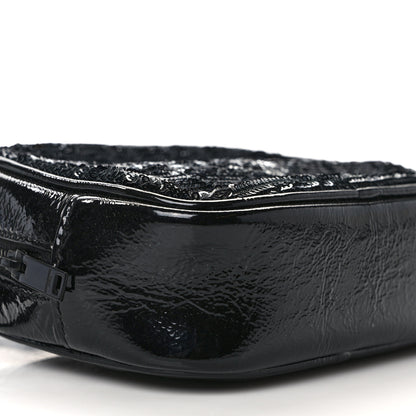 Saint Laurent Sequin Patent Monogram Blogger Bag Black 8 of 11