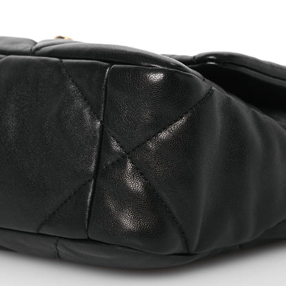 Chanel Lambskin Quilted Medium Chanel 19 Flap Black 10 of 17