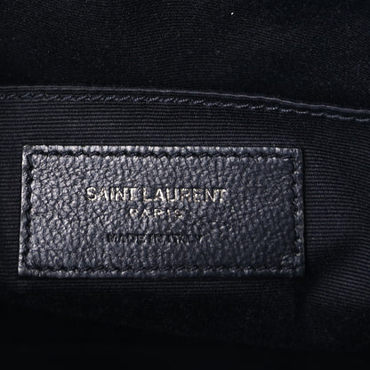Saint Laurent Calfskin Matelasse Monogram Monochrome Lou Camera Bag Black 5 of 8