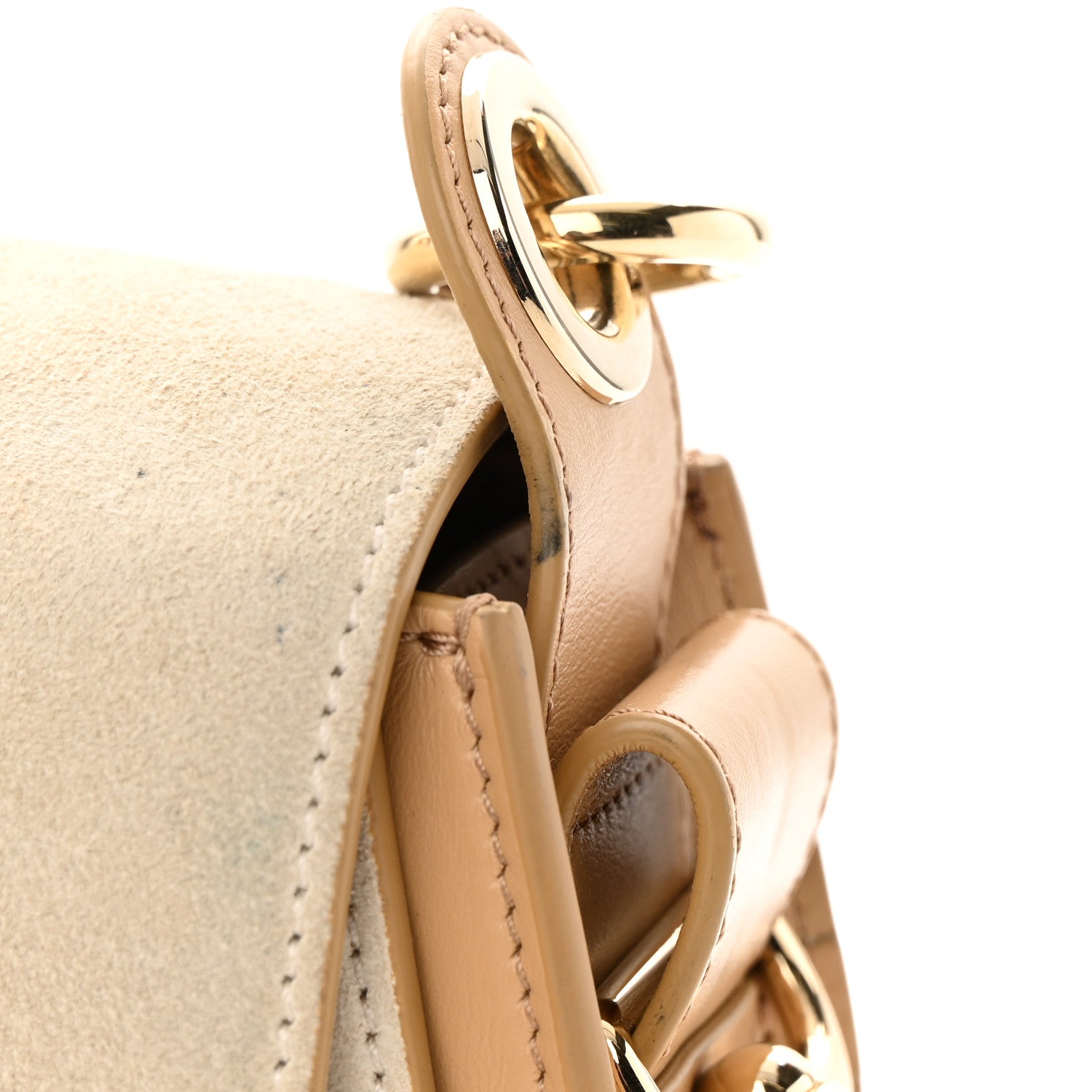 Chloe Calfskin Suede Small Tess Bag Soft Tan 22 of 22