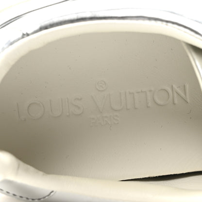 Louis Vuitton Metallic Calfskin Frontrow Sneakers 36.5 Silver 9 of 9
