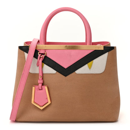 Fendi Vitello Elite Monster Petite 2Jours Tote Cuoio Lollypop Multicolour 1 of 8