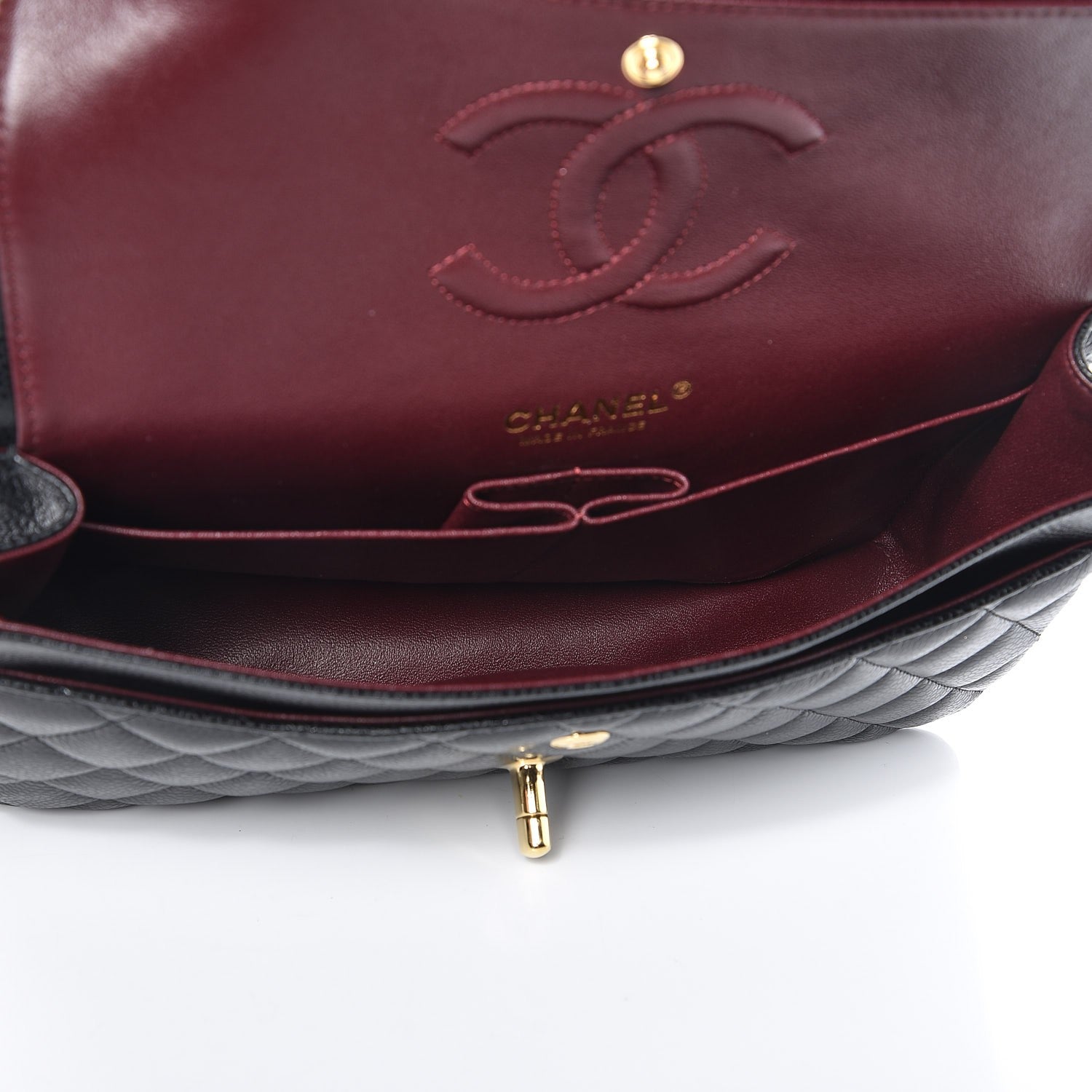 Chanel Caviar Quilted Medium Double Flap Black 6 of 9