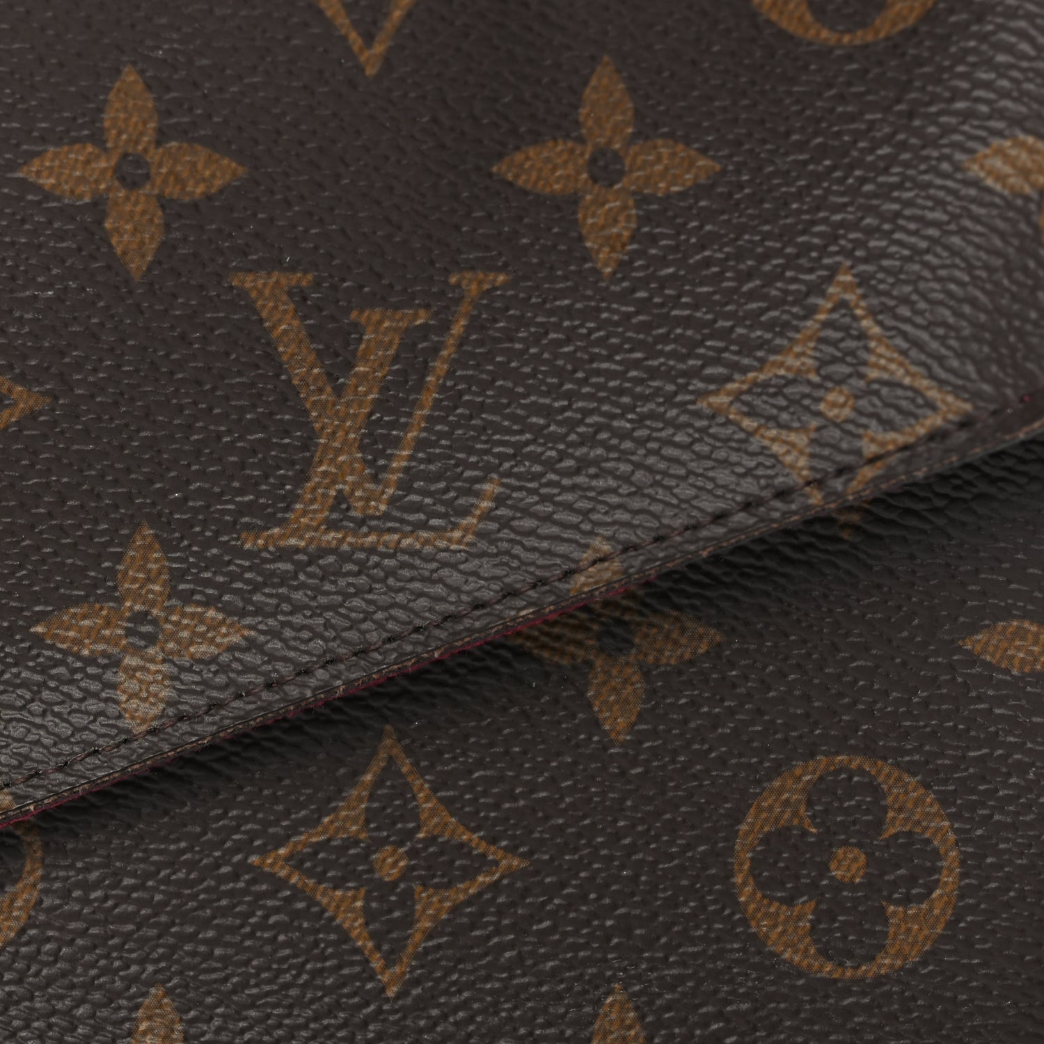 Louis Vuitton Monogram Pochette Felicie Chain Wallet  Fuchsia 7 of 9