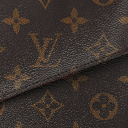 Louis Vuitton Monogram Pochette Felicie Chain Wallet  Fuchsia 7 of 9