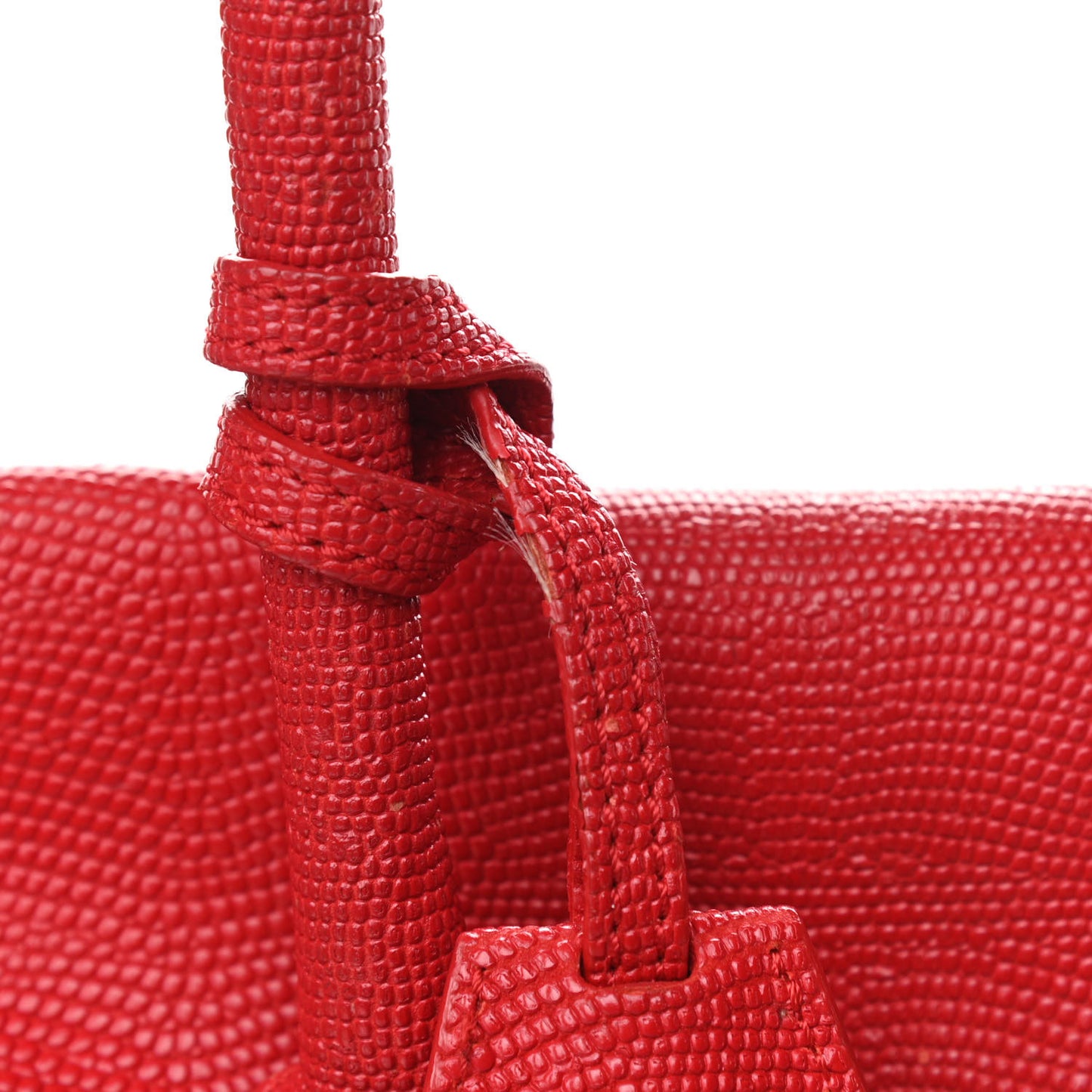 Lizard Embossed Calfskin Bayswater Red