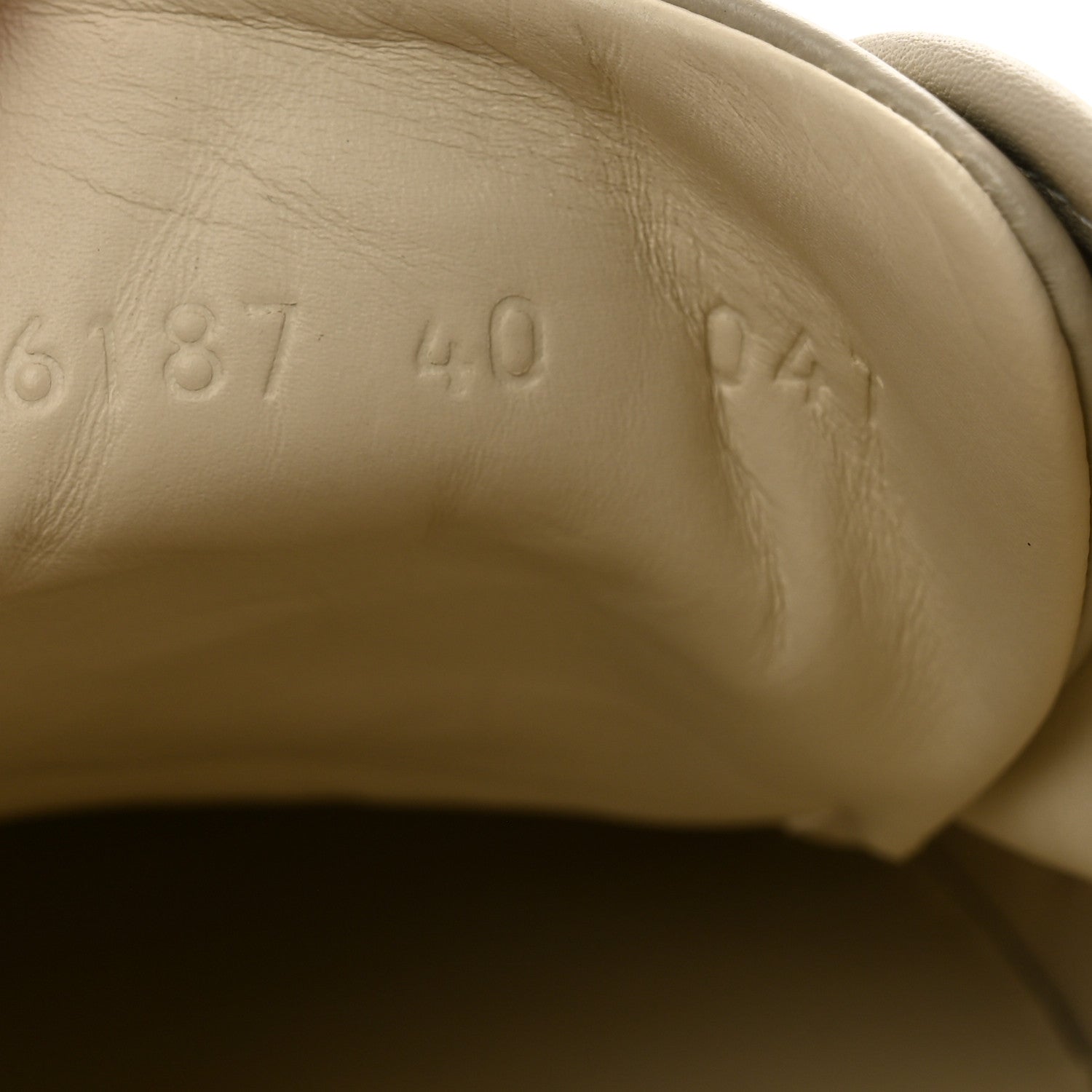 Gucci Washed Cotton GG Monogram Calfskin Womens Low Top Sneakers 40 White Mystic White Great White 9 of 11