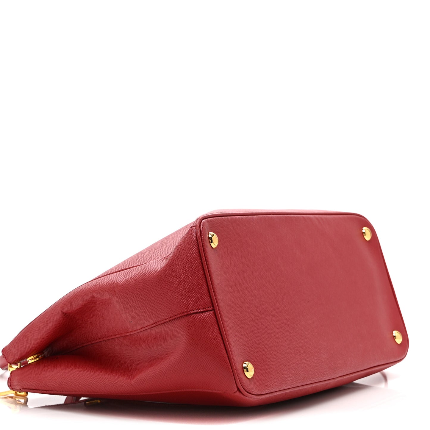 Saffiano Medium Galleria Double Zip Tote Fuoco