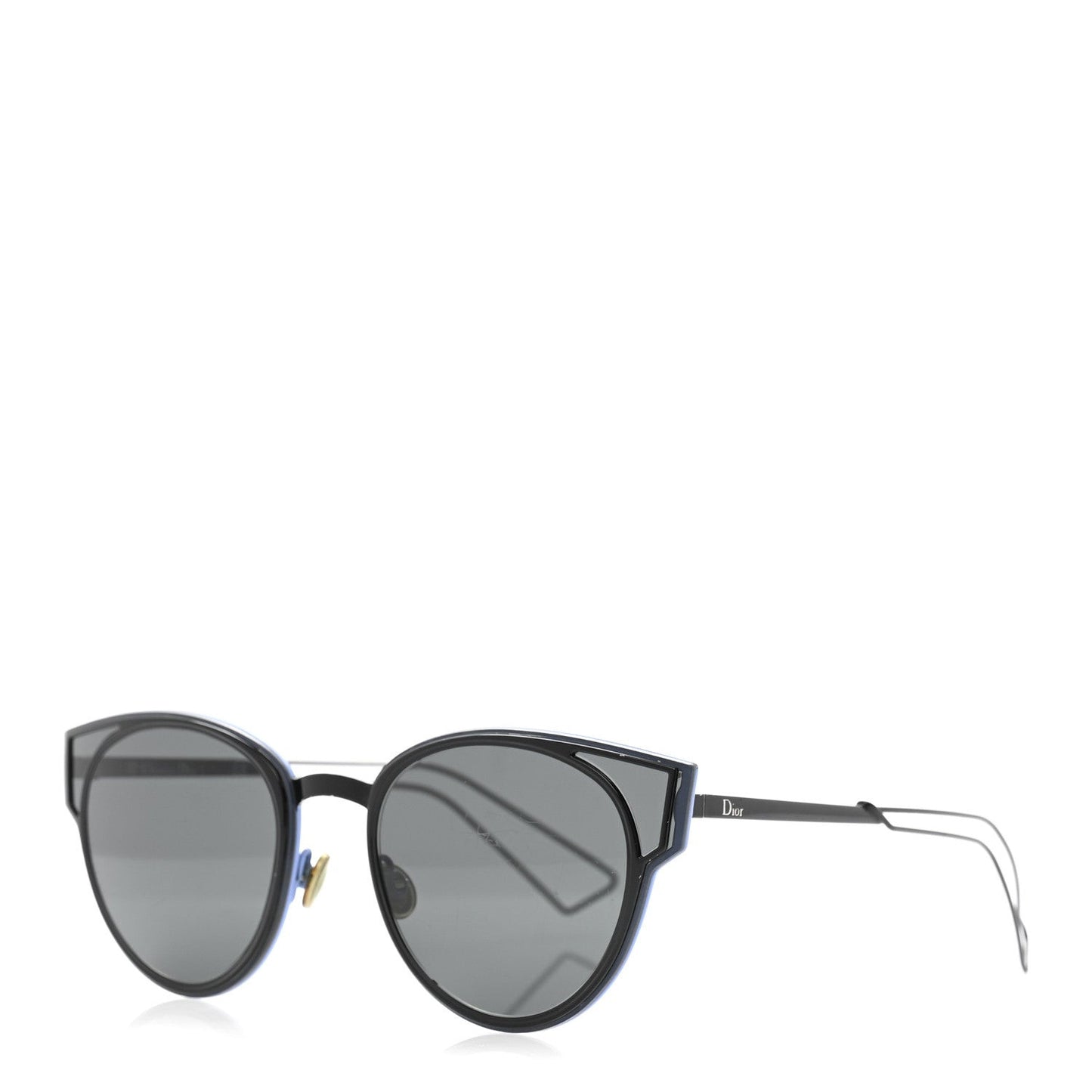 Sculpt Cat Eye Sunglasses Black Blue