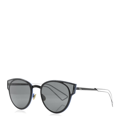 Christian Dior Sculpt Cat Eye Sunglasses Black Blue 1 of 7