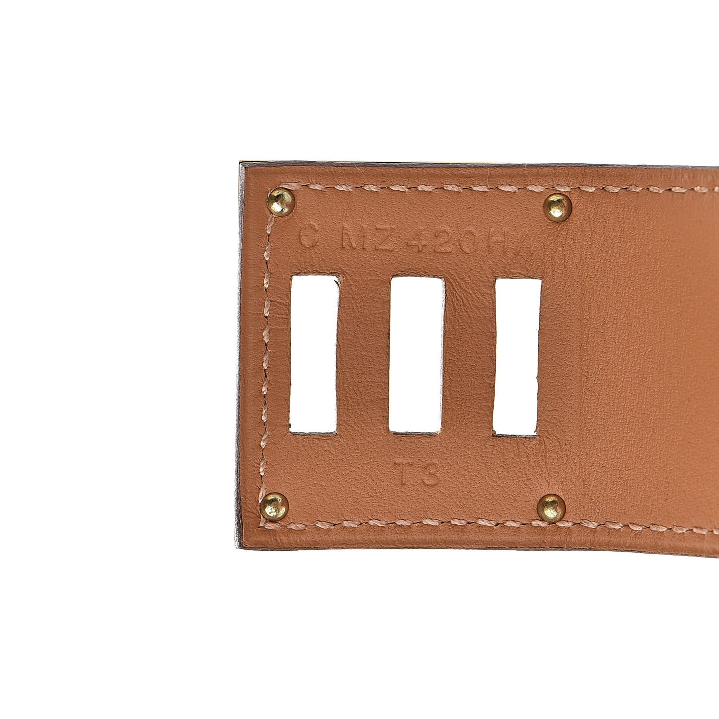 Epsom Kelly Dog Bracelet T3 Orange