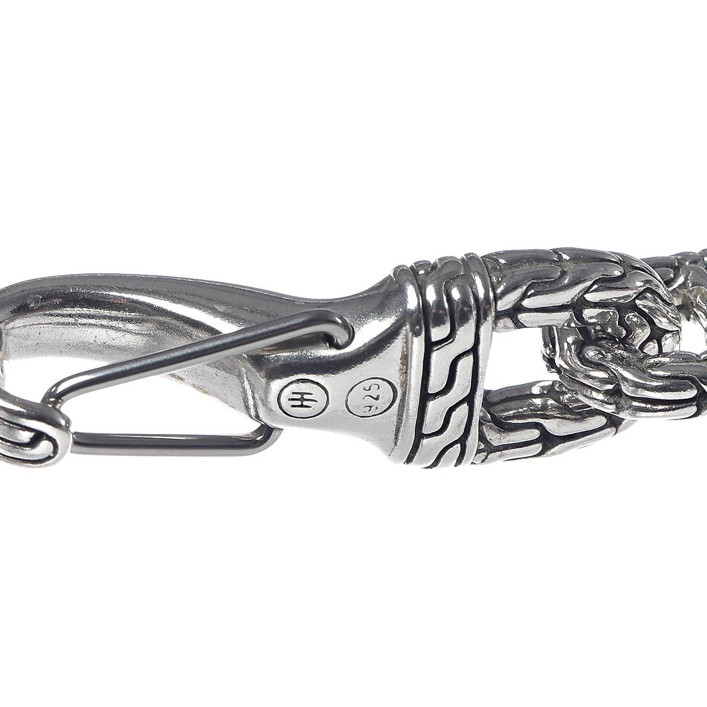 Sterling Silver Classic Chain Interlocking Necklace