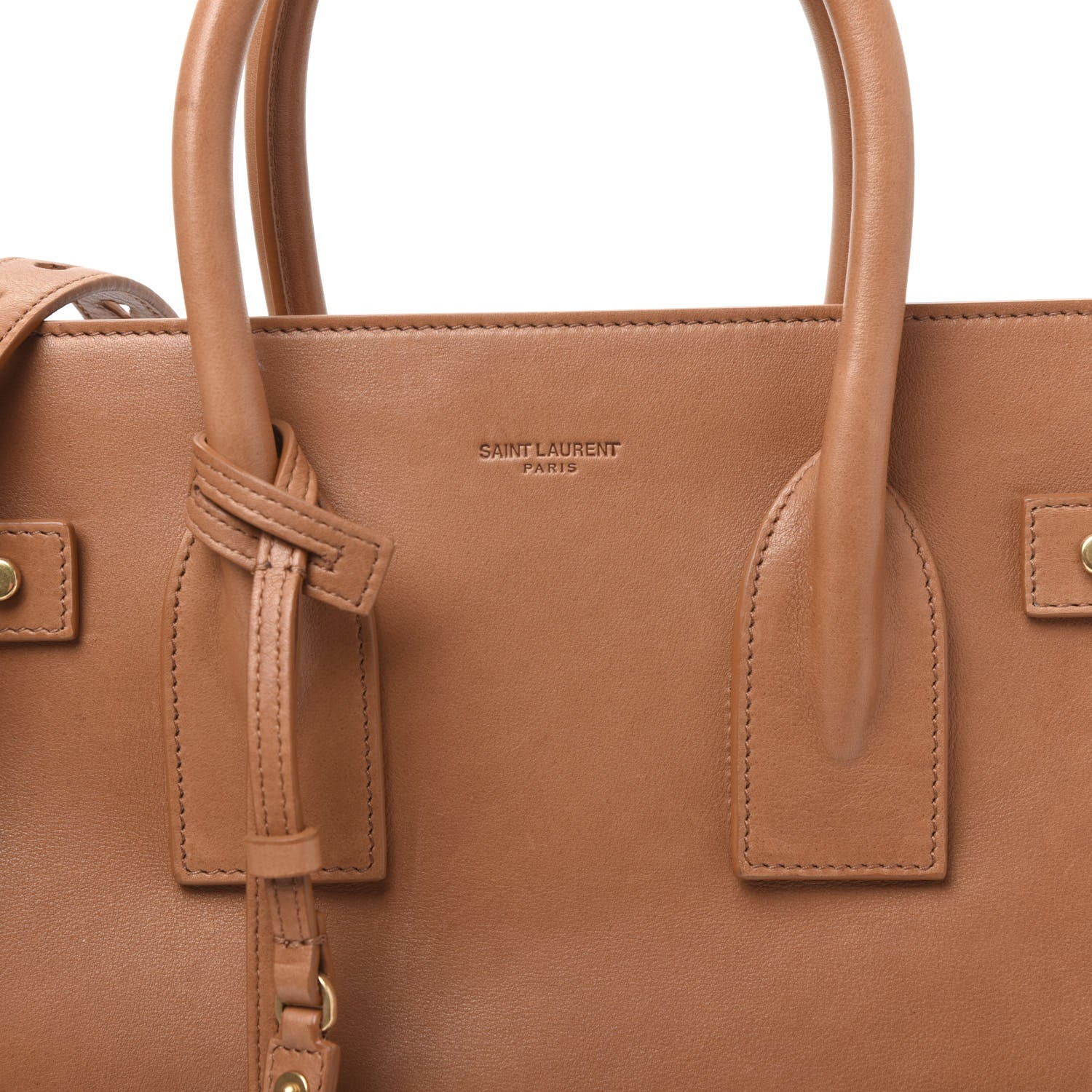 Saint Laurent Smooth Calfskin Small Supple Sac De Jour Tan 10 of 11