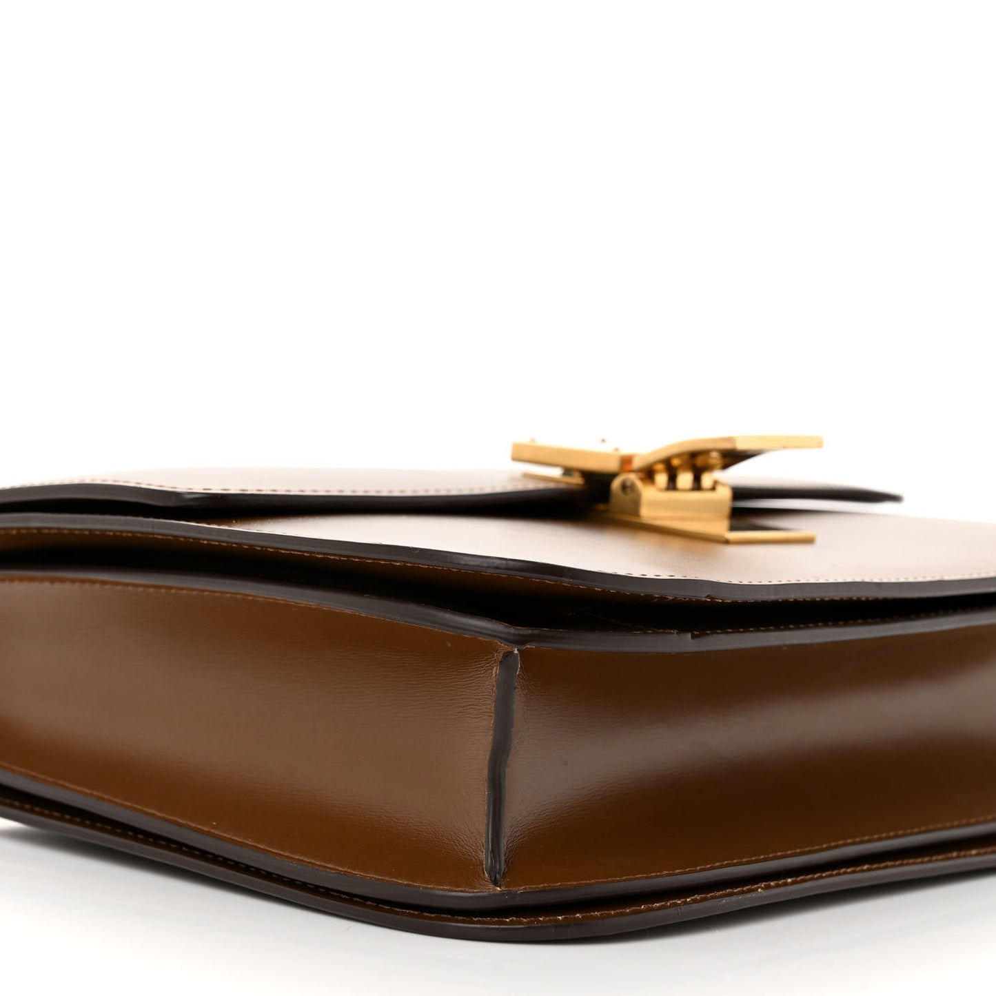 Box Calfskin Medium Classic Box Flap Bag Camel