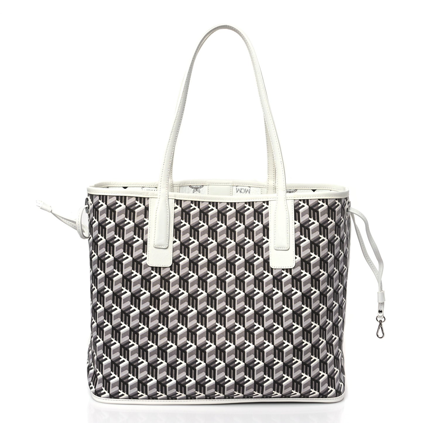 Visetos Medium Liz Reversible Shopper Tote White